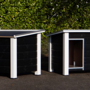 The dog house Ferro is suitable for the outside