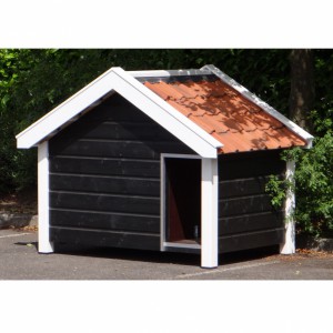 Dog house Snuf black/white insulated 176x126x140cm