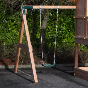 The additional swing is available in Douglaswood or pressure-treated wood