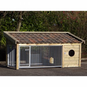 Dog kennel Roxy is provided with 3 mesh panels
