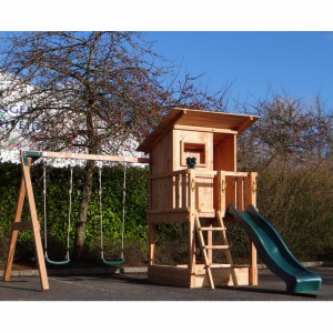 Play equipment Beach hut 120 with slide and swing