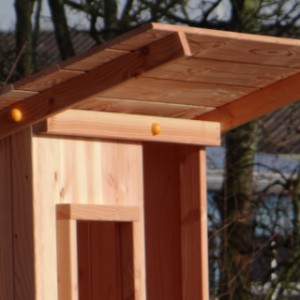 Play equipment Beach hut is made of Douglaswood