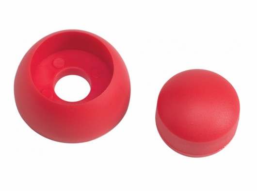 Plastic bolt cover red • set à 10 pieces