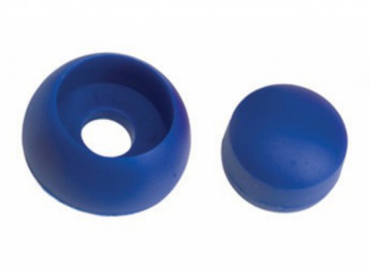 Plastic bolt cover blue • set 10 pieces