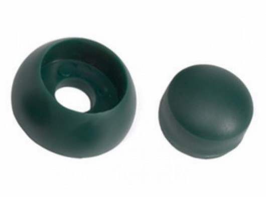 Plastic bolt cover green • set 10 pieces