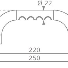 Dimensions of the hand grips, the hand grips come with mounting hardware included