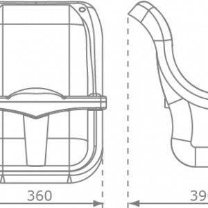 Various dimensions of the babyseat