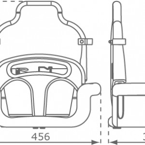 Various dimensions of the baby swing