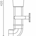 Various dimensions of the periscope