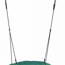 The swing basket is provided with black BR-rope