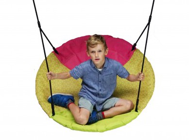 Nest swing Winkoh magenta/lime green • BR-rope