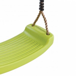 Plastic swing seat lime green • with PP-rope