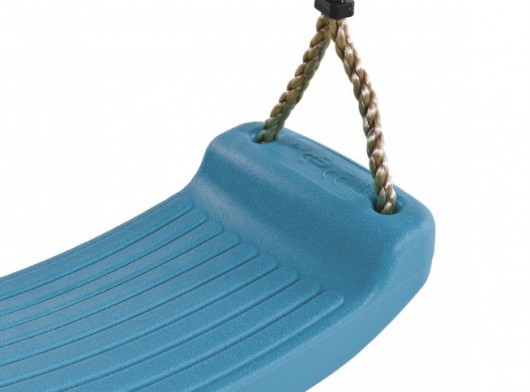 Plastic swing seat turquoise • with PP-rope