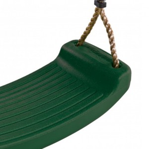 Plastic swing seat green • with PP-rope