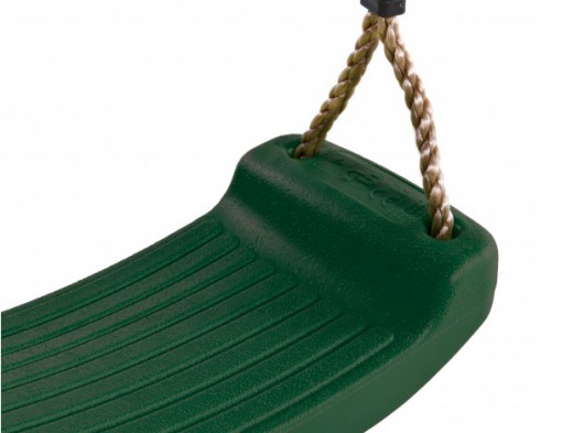 Plastic swing seat green • with PP-rope