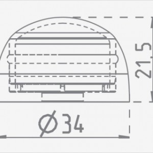 Dimensions of the cover • suitable for bolts with a diameter of 8-10 mm