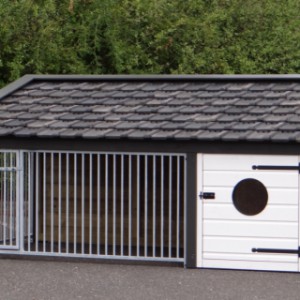 The dog kennel Rex 2 will be delivered in the shown colours